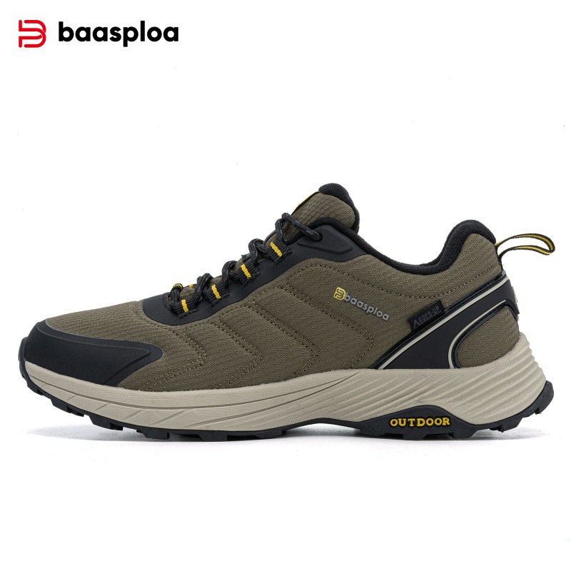 Climbing Shoe Beginner - Baasploa Men Hiking Shoes Waterproof Outdoor