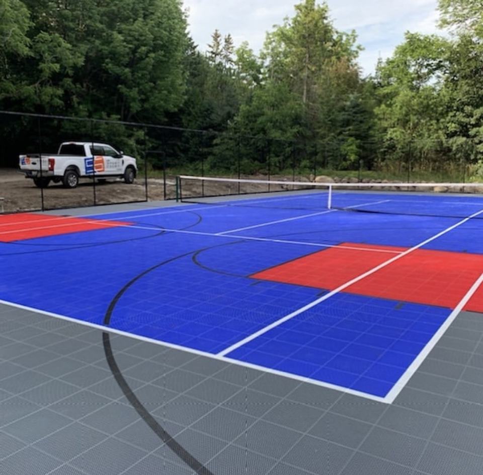 Eco-Friendly Plastic Custom Lo - Outdoor Sport Floor Tiles review and price