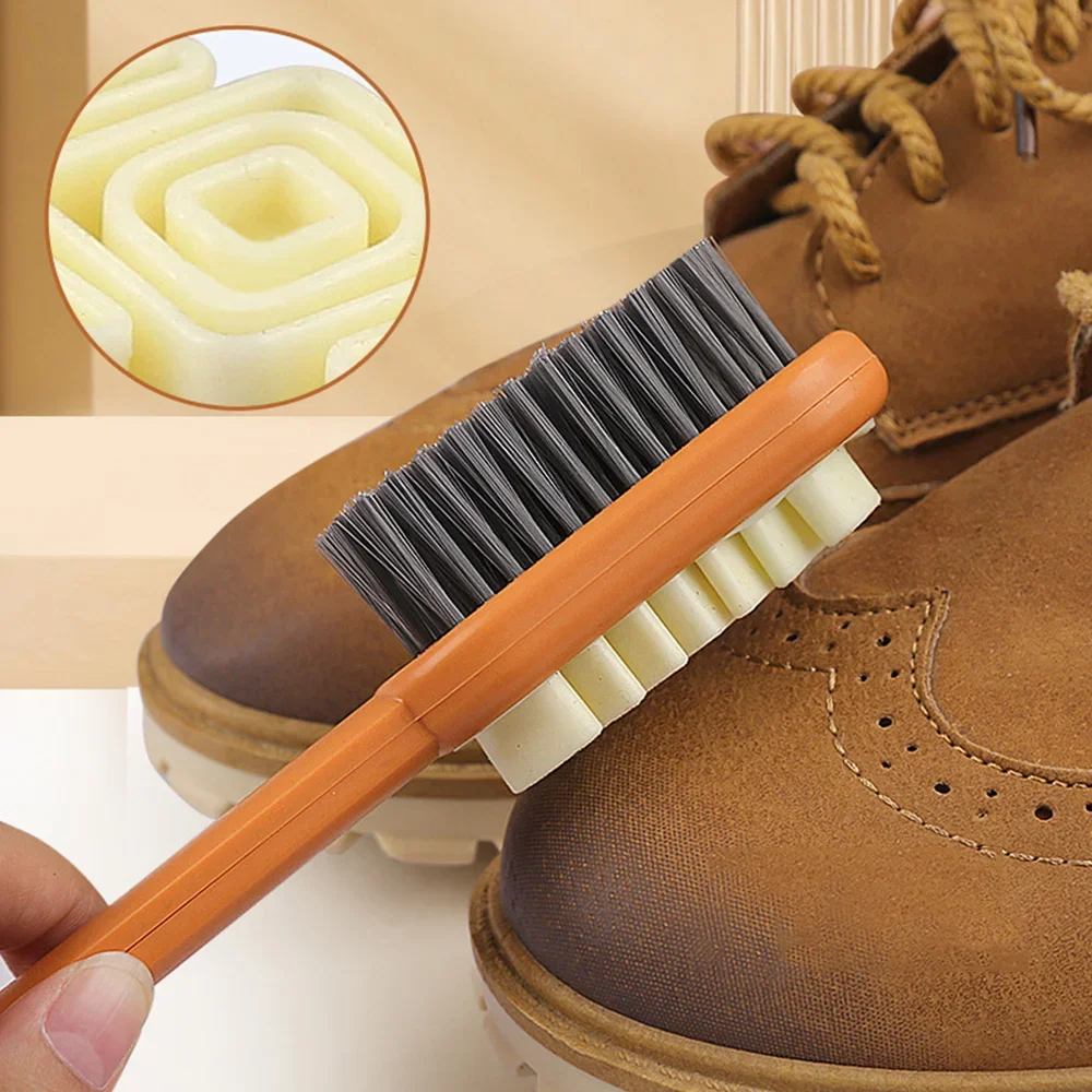 1pc 2 in 1 Suede Shoe Brush Cl - Brushing Boot Horse review and price