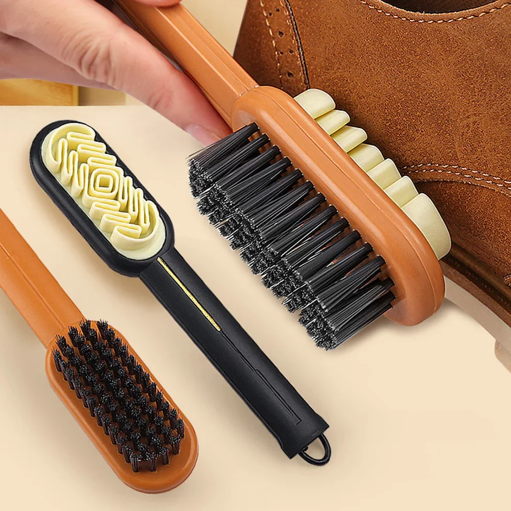 1pc 2 in 1 Suede Shoe Brush Cl - Brushing Boot Horse review and price